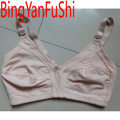 Seamless cotton bras for women push up large chest 80 85 90 95 100 105 110 115 C D E F G cup full-cover sexy lace bralette C01