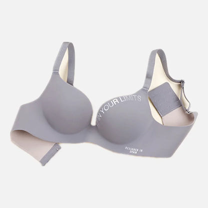 Fashion Alphabet Print Bra One-Piece Women's Underwear Without Steel Ring Gather Bralette Breathable Seamless Sleep Brassiere