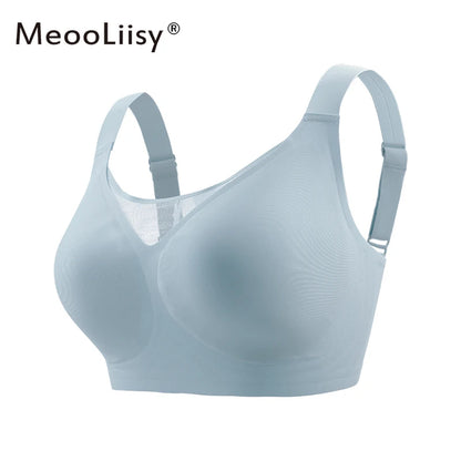 MeooLiisy C to F Cup Plus Size Tube Top Underwear Minimizer Seamless Active Bras Wireless Surper Comfortable Lingerie  XXXXL