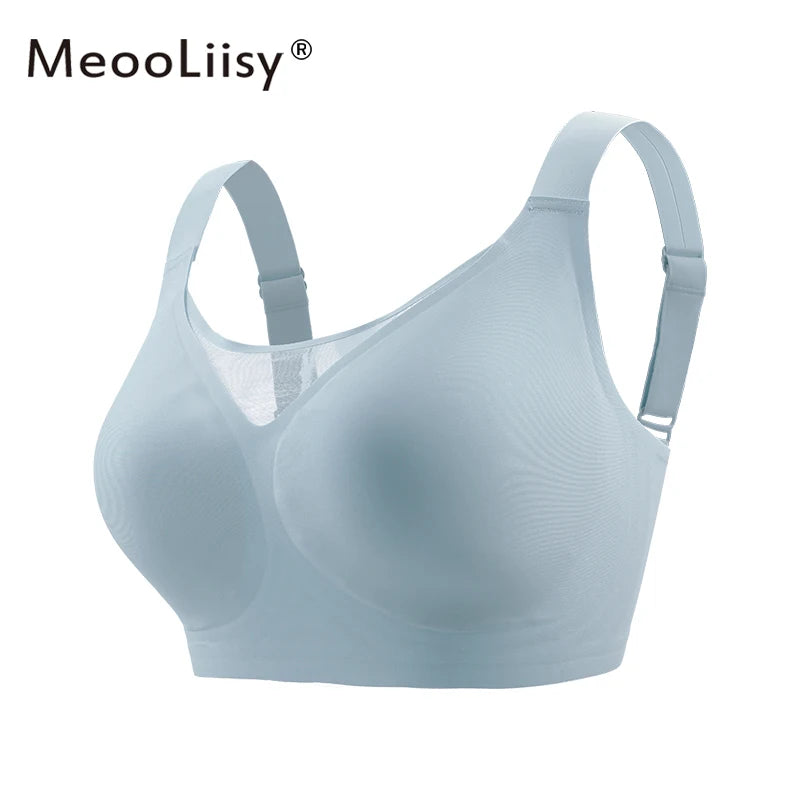 MeooLiisy C to F Cup Plus Size Tube Top Underwear Minimizer Seamless Active Bras Wireless Surper Comfortable Lingerie  XXXXL