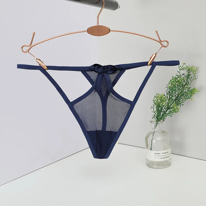 Women's panties Women's Low-Waist Seamless G-String Thong Lace Panties Sexy Cut-Out T-Back Ladies Underwear Lingerie Women's tho