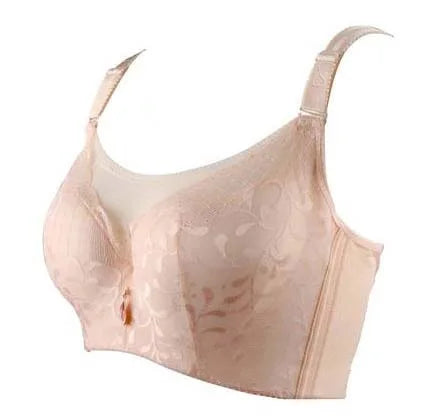 Cotton-lined solid women full-coverage bra Breathable Push up Sexy lace underwear lingerie top big bust 80-120 C D E F bh C3313