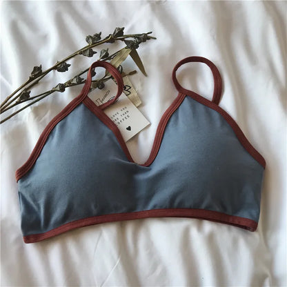 Women Push-Up Bra Comfort Cotton Underwear Non-wire Bras Female Sexy Lingerie Small Cup Bralette Top Removable Pads Brassiere