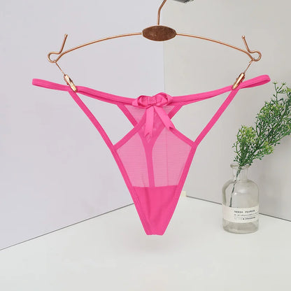 Women's panties Women's Low-Waist Seamless G-String Thong Lace Panties Sexy Cut-Out T-Back Ladies Underwear Lingerie Women's tho