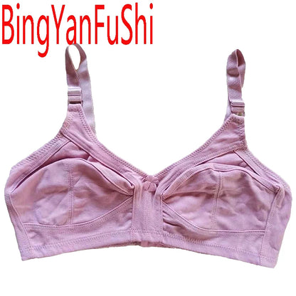 Seamless cotton bras for women push up large chest 80 85 90 95 100 105 110 115 C D E F G cup full-cover sexy lace bralette C01