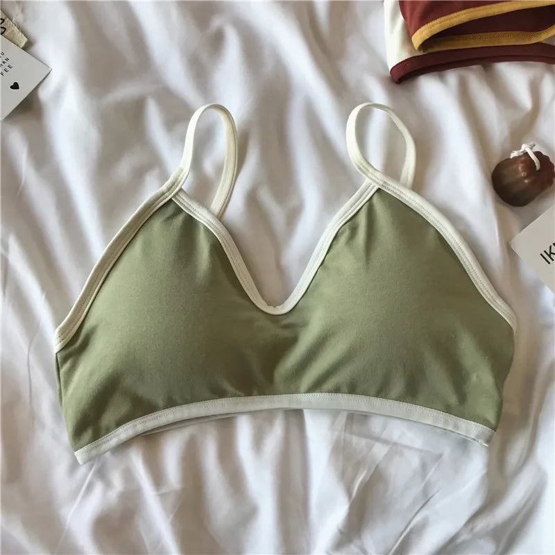 Women Push-Up Bra Comfort Cotton Underwear Non-wire Bras Female Sexy Lingerie Small Cup Bralette Top Removable Pads Brassiere