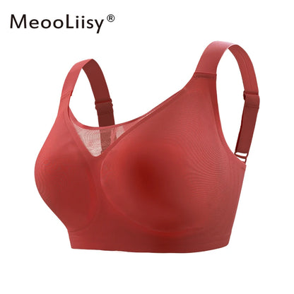 MeooLiisy C to F Cup Plus Size Tube Top Underwear Minimizer Seamless Active Bras Wireless Surper Comfortable Lingerie  XXXXL