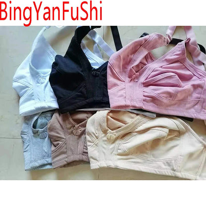 Seamless cotton bras for women push up large chest 80 85 90 95 100 105 110 115 C D E F G cup full-cover sexy lace bralette C01