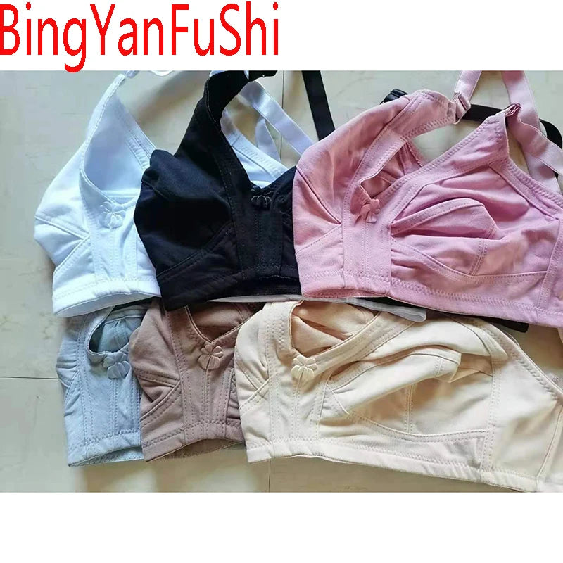 Seamless cotton bras for women push up large chest 80 85 90 95 100 105 110 115 C D E F G cup full-cover sexy lace bralette C01