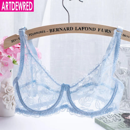 2018 NEW Sexy Women Lace Bra Luxury Cotton Mesh Bralette Lingerie Female Seamless Unpadded Floral Brassiere Intimates Femme