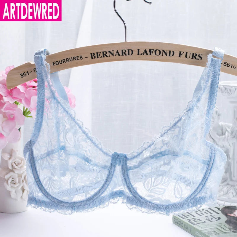 2018 NEW Sexy Women Lace Bra Luxury Cotton Mesh Bralette Lingerie Female Seamless Unpadded Floral Brassiere Intimates Femme