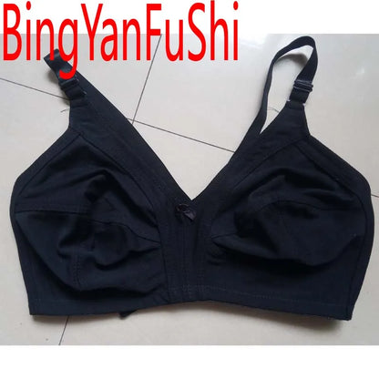 Seamless cotton bras for women push up large chest 80 85 90 95 100 105 110 115 C D E F G cup full-cover sexy lace bralette C01
