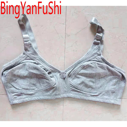 Seamless cotton bras for women push up large chest 80 85 90 95 100 105 110 115 C D E F G cup full-cover sexy lace bralette C01