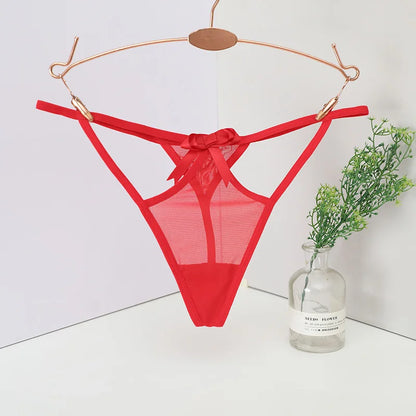 Women's panties Women's Low-Waist Seamless G-String Thong Lace Panties Sexy Cut-Out T-Back Ladies Underwear Lingerie Women's tho