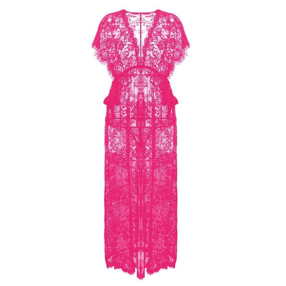 Women's Underwear Gowns Night Dress Lace Robe Wedding Gowns Women's Sleepwear Sexy Robe Floral Nightgown Long
