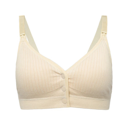 Pregnancy Seamless Nursing Bra Front Closure Comfortable Women's Push Up Breastfeeding Bra Maternity Underwear