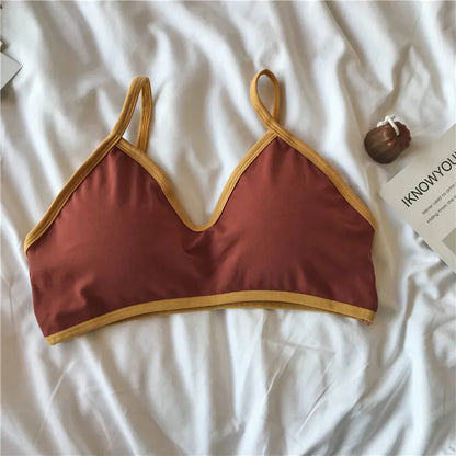 Women Push-Up Bra Comfort Cotton Underwear Non-wire Bras Female Sexy Lingerie Small Cup Bralette Top Removable Pads Brassiere