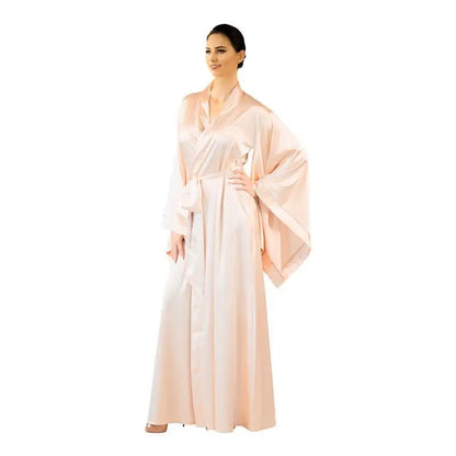 2019 New Solid Robes Women Black Red Long Sleeve Nightgown Ladies Girls Silk Satin Smooth Spring Lace Sleepwear Female Bathrobe