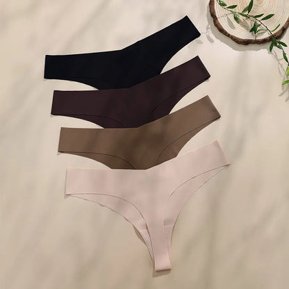 Hot Sale Ladies' V-Neck Style Wire-Free Seamless Underwear Set With Briefs Women Underwear Bras And Panties Set