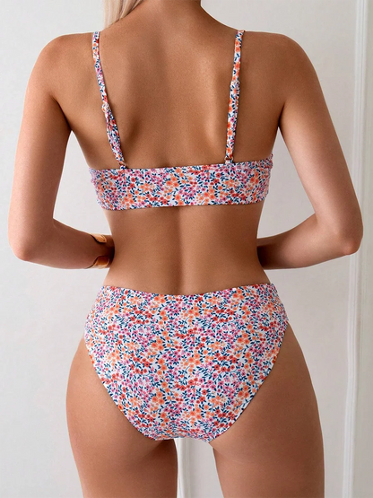 Sexy Bikini Women Swimsuit Female High Waist Swimwear Woman 2026 Two-piece Bikinis Sets Brazilian Neck Beach Wear Bathing Suit