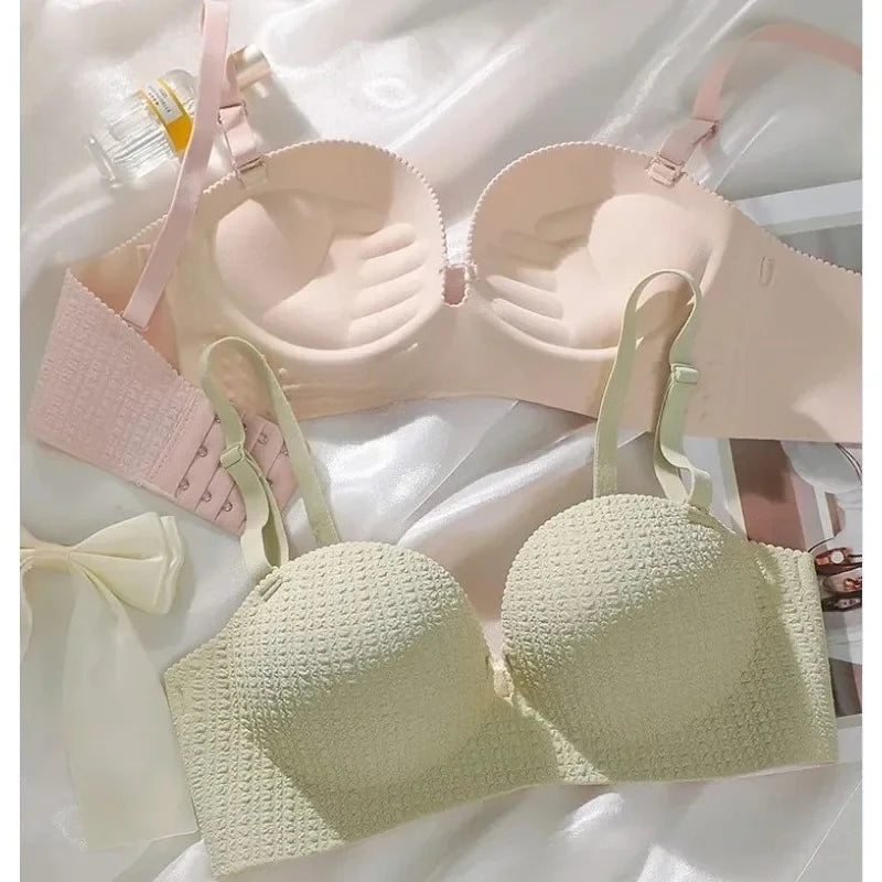 Seamless Bras for Women Invisible Underwear Push Up Bra 3/4 Cup Bralette Cute Comfort Brassiere Nonwire Simple Sexy Lingerie