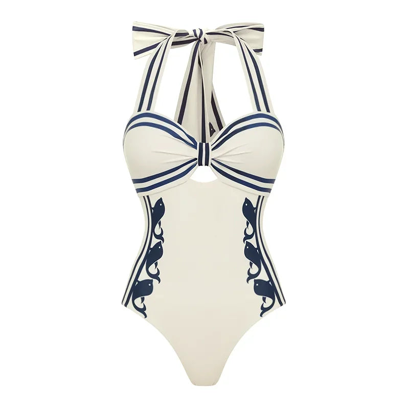 2025 High Quality One Piece Swimsuit Floral Ruffle Printed Push Up Women Bikini Set Swimwear Slimming Bathing Suit Beach Wear
