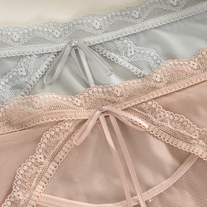 Women's Panties Sexy Briefs Women's Hollow out Semi-Transparent Soft Breathable Triangle Underwear Lace Flower Pattern Plus Size