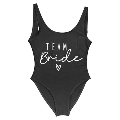 Hen Party Swimsuits One-Piece Team Bride Swimwear Bride To Be Woman Pink Swimwear Bachelorette Beatchwear Bathing Suits