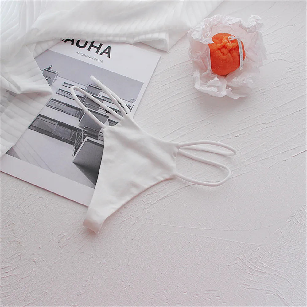 Peach Buttocks Thin Belt Low Waist Seamless Thong Underwear Temptation Sexy G-string Female Leopard Print Lingerie