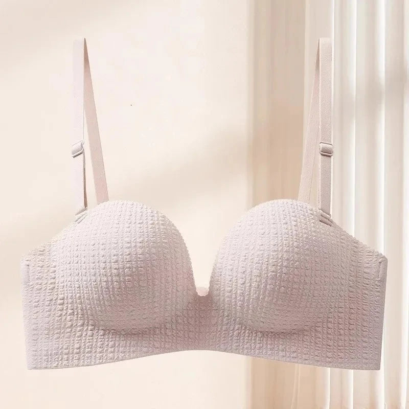 Seamless Bras for Women Invisible Underwear Push Up Bra 3/4 Cup Bralette Cute Comfort Brassiere Nonwire Simple Sexy Lingerie