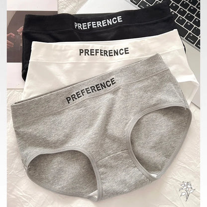 3pcs Women's Seamless Pure Cotton Panties Fashionable Breathable Underwear Female Large Size Sexy Soft Daily Breifs