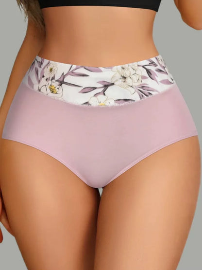 6Pcs Womens High Waist Cotton Briefs Soft Comfortable Breathable Tummy Control Butt Lift Shaping Underwear