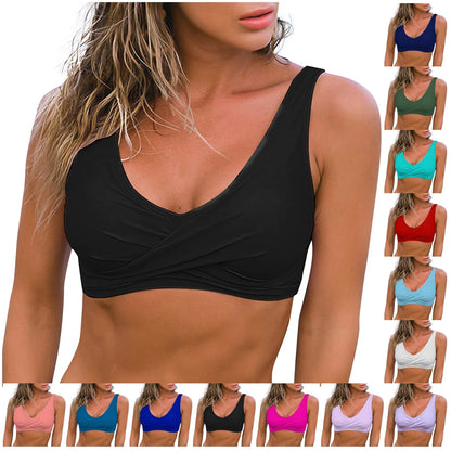 Women Sexy Bikini Top Tummy Swim Tops Bathing Suit Top No Bottom  Fashionable swimwear trends Comfortably breathable chic
