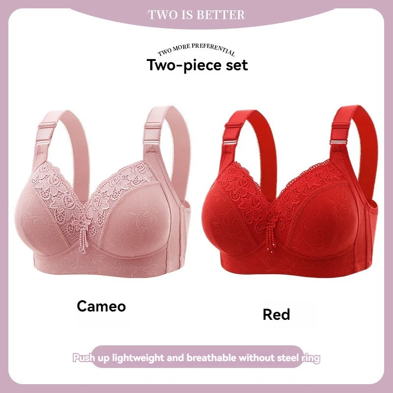 Womens Lace Bras Ultra-Thin Perspective Bralette Deep V Bra Sexy Lingerie Tops Plus Size  Cup Mom's underwear active bra
