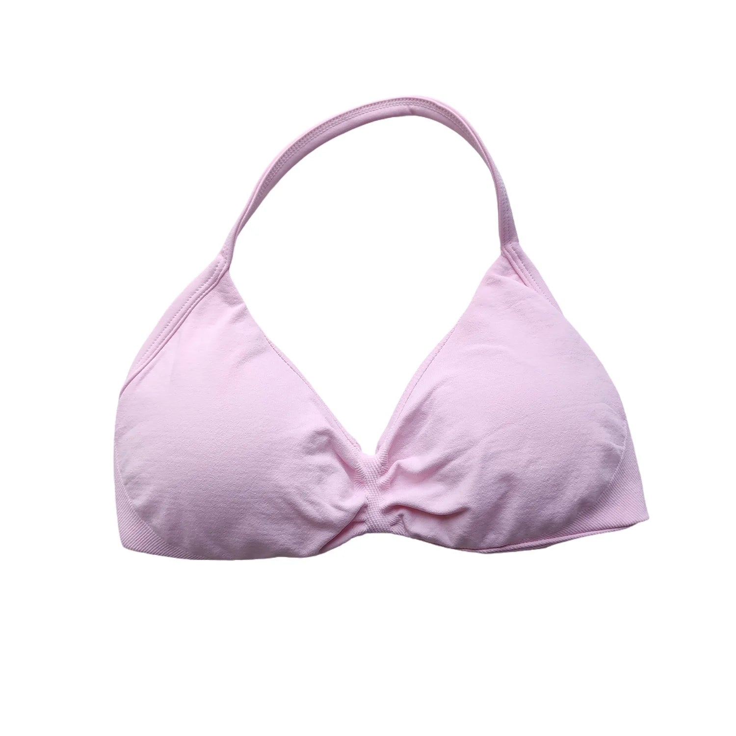 Impact Bra Women's Strappy Backless Halter Sports Bra With Removable Cups Seamless Yoga Gym Workout Activewear Fitness Clothing