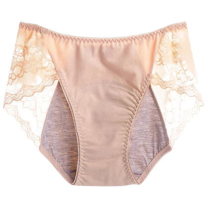 Women's Leak Proof Menstrual Panties lace Breathable SexysWaterproof Mid Waist Physiological Period Seamless  Underwear