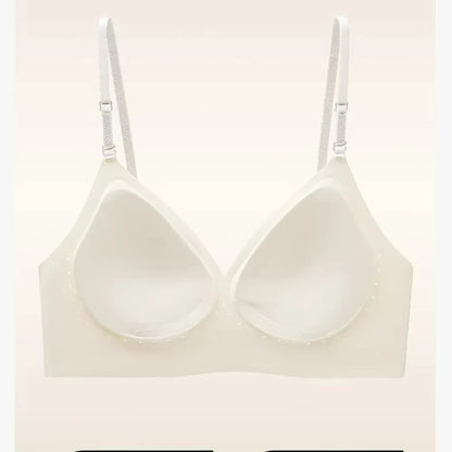 Deep V Backless Bra Strappy, U Neck Halter Bandeau, Seamless Minimizer, Invisible Nude Thin Strap, Sexy T-Shirt Bra