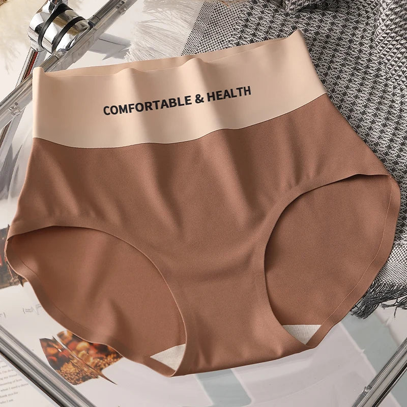 FallSweet 4PCS High Quality Women's Cotton Panties Seamless Briefs Plus Size Woman Lingerie Sexy Female Invisible Underwear M-XL