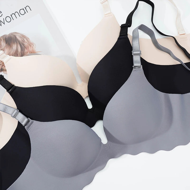 Women's Push Up Bras Sexy Seamless Breathable Female Wireless Underwear Gather Active Backless Sleep Tops Lingerie