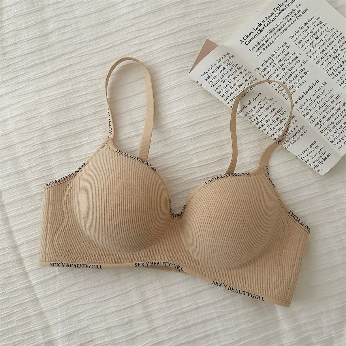 8cm Extreme Push Up Bra for Small Chest AA-A-B Cup Ultra Thick Padding Wireless Bra for Max Lift Deep Plunge Seamless Lingerie