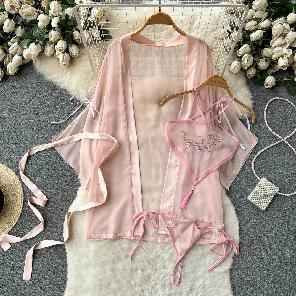 Women Strap Hollow Out Backless French Style Striped Erotic Playsuits Cosplay Slim Fit Underwear Black Lingerie Sexy Bodysuits