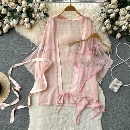 Women Strap Hollow Out Backless French Style Striped Erotic Playsuits Cosplay Slim Fit Underwear Black Lingerie Sexy Bodysuits