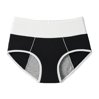 High Waist Menstrual Panties Woman Breathable Women's Cotton Briefs Plus Size M-4XL Physiological Leak Proof Period Underwear