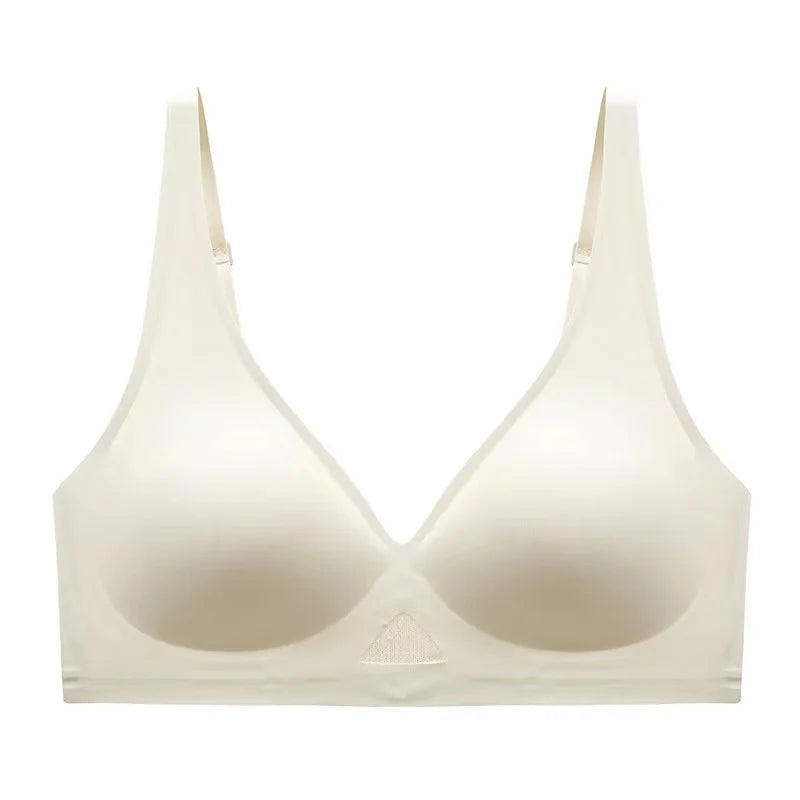 Seamless Bras For Women Push-Up Bra With Pads U-Shape Back Non-wire Brasiere Underwear Breathable V-Neck Sexy Lingerie S-XL