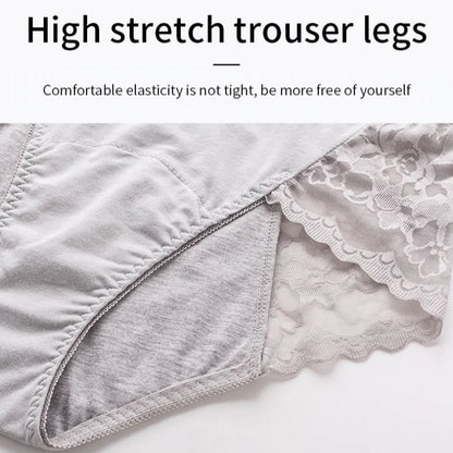 Women's Leak Proof Menstrual Panties lace Breathable SexysWaterproof Mid Waist Physiological Period Seamless  Underwear