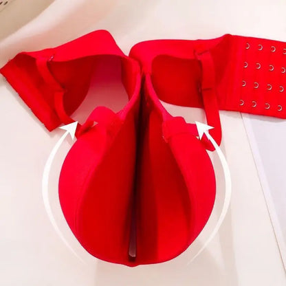 10cm Extreme Push Up Bra for AA/A Cup Lift Gather Wireless Bra, Anti-Sagging Side Smoothing Seamless T-Shirt Bra for Small Bust