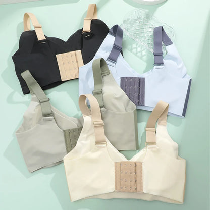 1/2Pcs/Set Women Push Up Bras Seamless Comfortable Angel Wings Bras Set Trendy Soft Breathable Underwear Female No Wire Lingerie