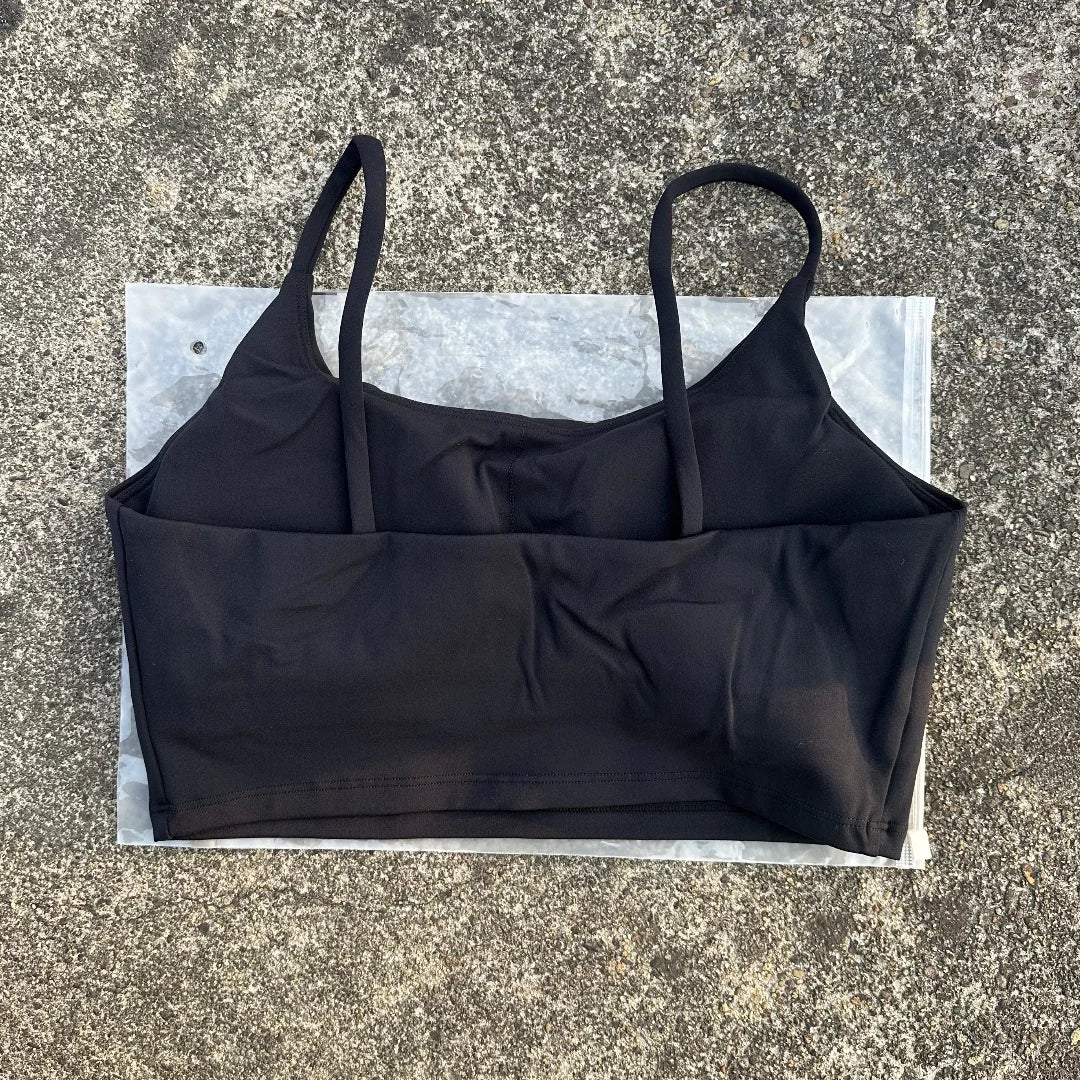 Solid Color Women Fitness Sports Bra Top Gym Yoga triangle backless Athletic Back Cutout Cross Tight Workout Soft With Chest Pad