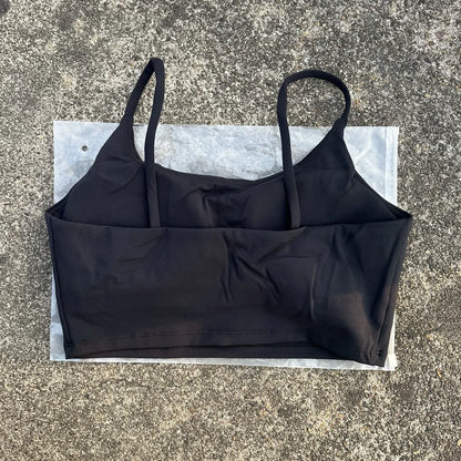 Solid Color Women Fitness Sports Bra Top Gym Yoga triangle backless Athletic Back Cutout Cross Tight Workout Soft With Chest Pad