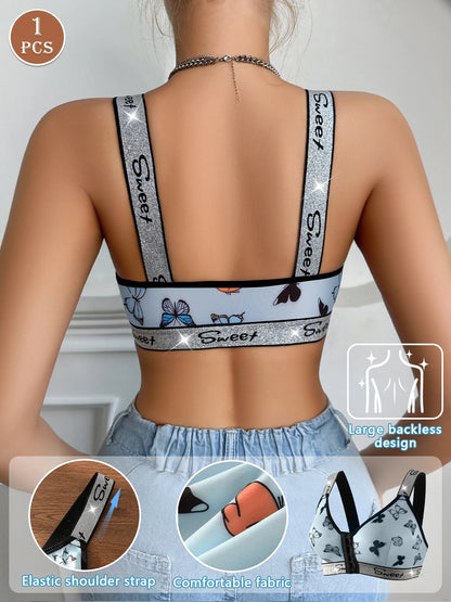 1pc Women's Casual Comfortable Wireless Bra